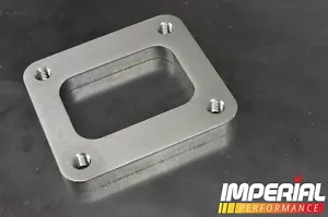 T4 turbo flange / spacer - 12mm STAINLESS STEEL *THREADED / TAPPED BOLT HOLES* - Picture 1 of 2