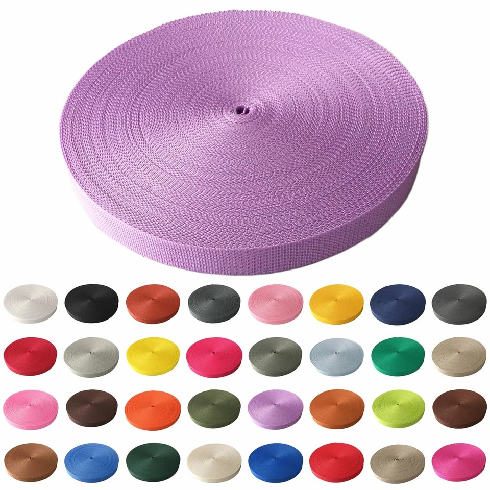 SCHNOSCHI 10m Gurtband 40 mm viele Farben Taschenband Trageband Tragegurt Rolladenband