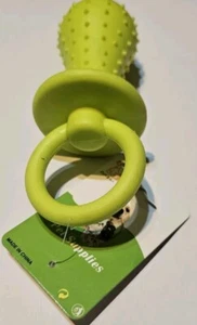 Anzgi Pet Suppliers 5" Neon Green Dog Pacifier Squeeky Toy - Picture 1 of 5