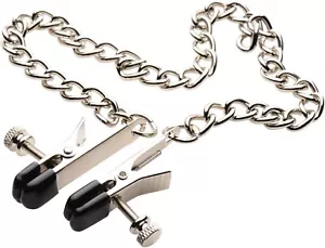 Ox Bull Nose Nipple Clip On Rings Nipples Sexy Steel Body Chain Slave Sub Dom MS - Picture 1 of 11