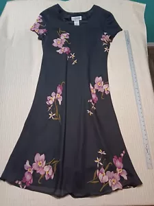 Spring Formal Dress Easter Chruch Wedding Preppy Pink Floral Maxi Office - Picture 1 of 6