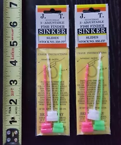 SCOTCHMAN ADJUSTABLE FISH FINDER SINKER SLIDES 2 PACKS OF 3 TOTAL OF 6 SLIDES - Picture 1 of 1