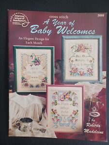 A YEAR OF BABY WELCOMES - CROSS STITCH PATTERN BOOK -Roberta Madeleine 