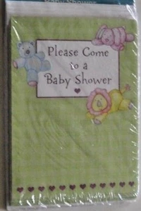 JUEGO DE 8 INVITACIONES BABY SHOWER CON 8 SOBRES DUCHA VERDE @@ MIS OTROS ARTÍCULOS - Imagen 1 de 2