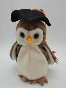 Beanie Baby Original With Tag 1997 Wise Owl Class of '98 NICE - Picture 1 of 8