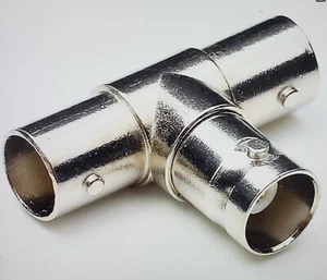 Adaptador coaxial BNC Splitter Tee 10 piezas RF coaxial hembra a 2 hembra forma de T 3 vías - Imagen 1 de 3