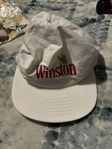Schöne saubere Vintage Nascar Winston Cup Snap Back Trucker Baseballkappe weiß neu - Bild 1 von 1