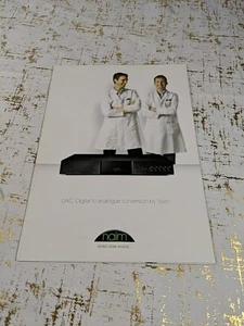 NAIM AMPLIFIER STEREO DAC AUDIOPHILE DEALER BROCHURE MANUAL AD PAMPHLET - Picture 1 of 3