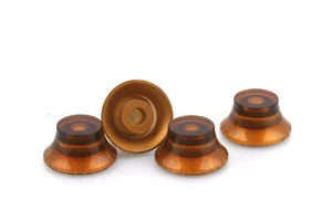 Top Hat Knob Set (4) Amber fits US/CTS-Gibson® Pots - Bild 1 von 3