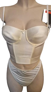 Panache SPECIAL OCCASIONS Bustier Braut Bügel-BH SET Gr.80H 36FF + Slip 44 - Bild 1 von 9