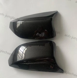 PARA 2014-2024 INFINITI Q50 Q60 M ESTILO CARBONO NEGRO REPUESTO TAPA ESPEJO CUBIERTA - Imagen 1 de 11