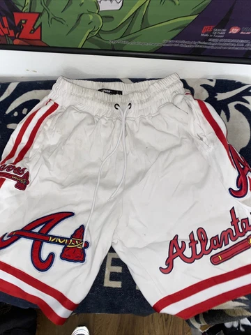 Pro Standard MLB Atlanta Braves Pro Cut NBA basketball Shorts Sewn Logo L Cover