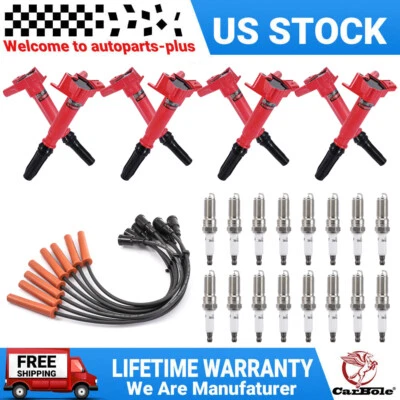 8 bobinas de encendido y 8 cables y 16 bujías para Ford F-150 250 350 6,2 L UF639 Foto 1 de 4