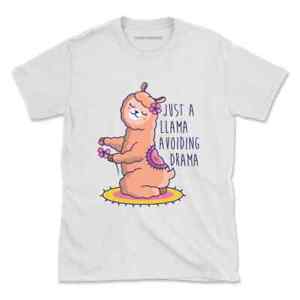 Llama Avoiding Drama Funny T-Shirt Tshirt Tee Men Women Gift Top