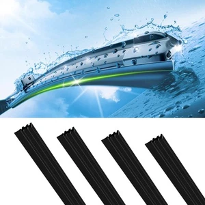Hirificing 4PCS Wiper Blade Refills Silicone Windshield Wiper Replacement Str... - Picture 1 of 6