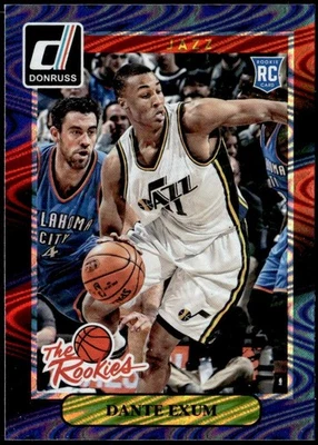 Donruss #4 Dante Exum The Rookies Swirlorama E1 2014-15 Foto 1 de 2