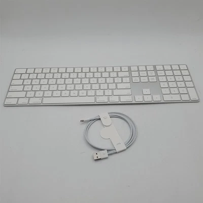 Apple Magic Keyboard with Numeric Keypad, US English - White (MXCJ3LL/A) - Image 1 of 3