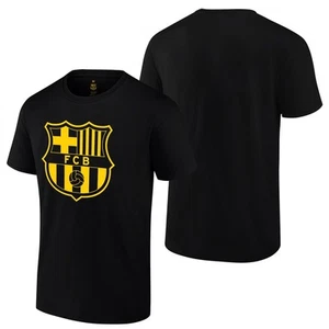 FC Barcelona Logo T-Shirt (Small, Black) - Picture 1 of 5