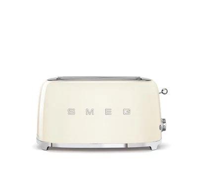 Tostadora Smeg TSF02CRUS Crema Años 50 Estilo Retro 4 Rebanadas (Caja Abierta) Caja Dañada Foto 1 de 2