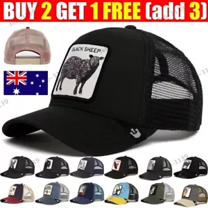 Animal Embroidered Trucker Baseball Hat Meshback Snapback Caps Unisex Men Women - Picture 1 of 109