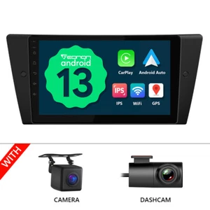 Für BMW E90-E93 9" IPS Touchscreen Android 13 Autoradio Navi Navigation CarPlay - Bild 1 von 20