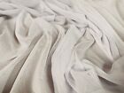 Power Mesh Net Stretch Crepe Fabric, Per Metre - Plain - White