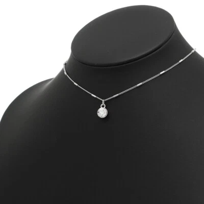 НОВЫЙ GUESS СЕРЕБРЯНОГО ТОНА БАР АКЦЕНТ ЦЕПОЧКА, СО СТРАЗАМИ ПОДВЕСКА ОЖЕРЕЛЬЕ - Изображение 1 из 4