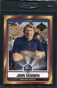 2006 Topps Hall Of Fame Tribute John Madden #HOFT-JM Raiders