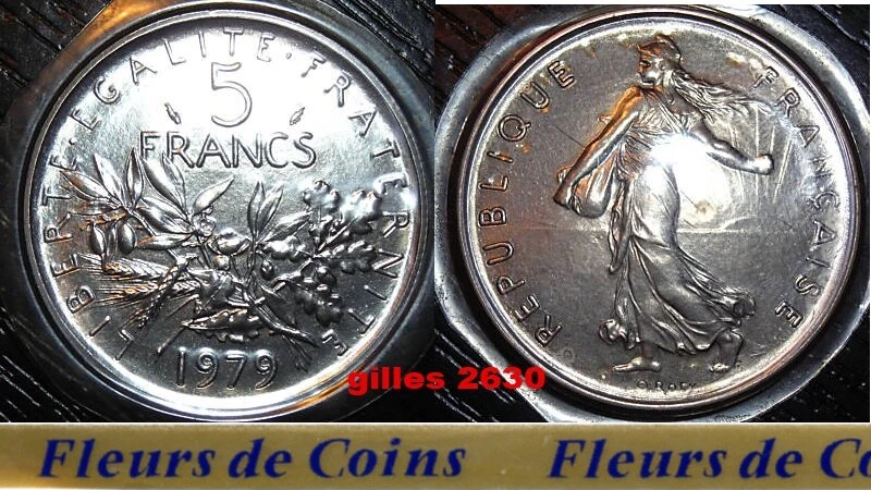 FDC : 5 Francs semeuse 1979 neuve/scellée de coffret - Photo 1/1
