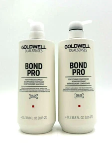 Goldwell Bond Pro Fortifying Shampoo & Conditioner/ Weak,Fragile Hair 33.8 oz - Picture 1 of 1