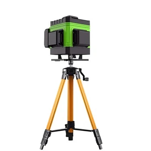16 Lines 4D Cross Line Laser Level Green Beam with 2 Rechargeable Battery Tripol - Picture 1 of 11