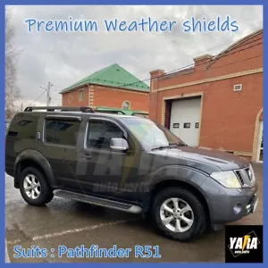 WEATHER SHIELD WEATHERSHIELD suits for Nissan Pathfinder R51 2005-2013 TINTED - Picture 1 of 4