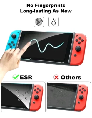 Tempered Glass Screen Protector Compatible With Nintendo Switch- Transparent HD - Image 1 of 4