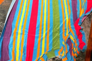 Übergroße Strandtuch Decke 68" x 68" feiern Sommer Baumwolle Portugal - Bild 1 von 4