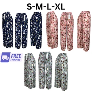 Women's Summer Elastic Waist Pants | Floral Summer Beach Trousers - Picture 1 of 11