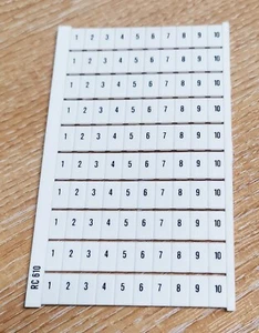 Entrelec Klemmenblock Nummernmarkierungen, versch., siehe Dropdown-Menü - Bild 1 von 6
