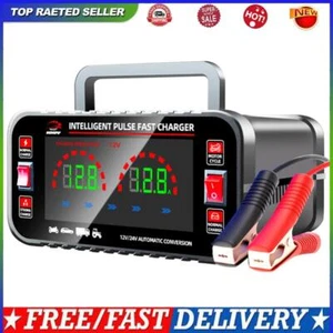 12V/24V Car Battery Charger 150W Smart Pulse Repair Fast Charging Device 10A/5A - Zdjęcie 1 z 15