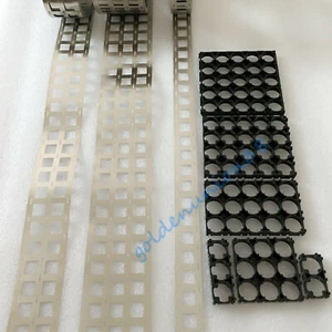 18650 18500 soporte espaciador marco soporte antivibración tira de acero niquelado - Imagen 1 de 27