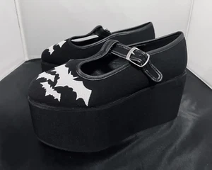 Demonia CLICK04 Platform shoes Mary Janes w/ Bats - Picture 1 of 3