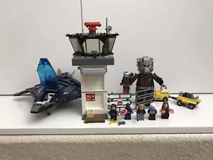 Lego Marvel Super Heroes Civil War Airport Battle 76051 99% Complete W/Rare Figs - Picture 1 of 12