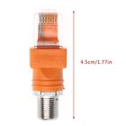 Coaxial To Ethernet Adapter Coax Rf F Female To Rj45 Male Converter For Tester