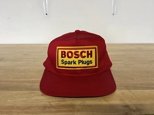 Vintage Bosch Spark Plugs Snapback Hat 80s 90s - Picture 1 of 4
