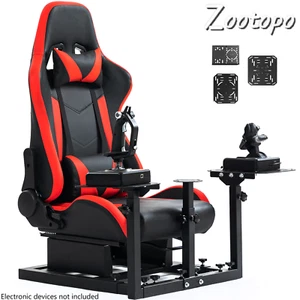 Zootopo Flight Simulator Cockpit Stand with Seat Fit Thrustmaster HOTAS WARTHOG - Picture 1 of 21