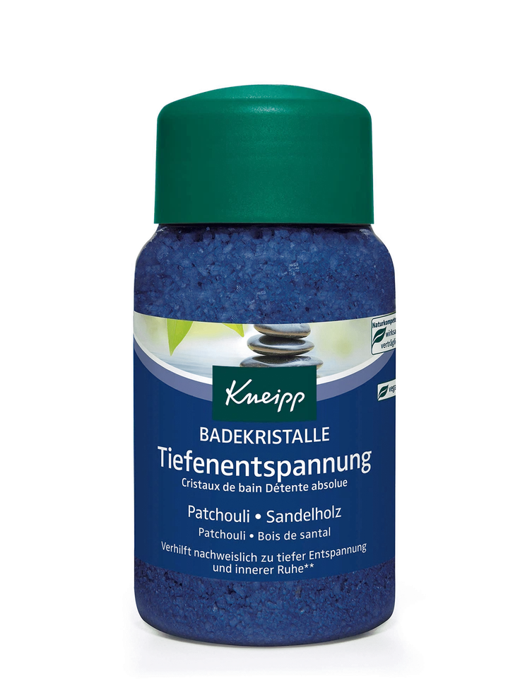 BADEZUSATZ Kneipp Badekristalle Tiefenentspannung Patchouli Sandelholz 500g