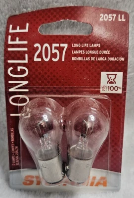 Sylvania 2057LL Long Life 2 Pack 27/6.7W Front Turn Signal Light Bulbs - Изображение 1 из 2