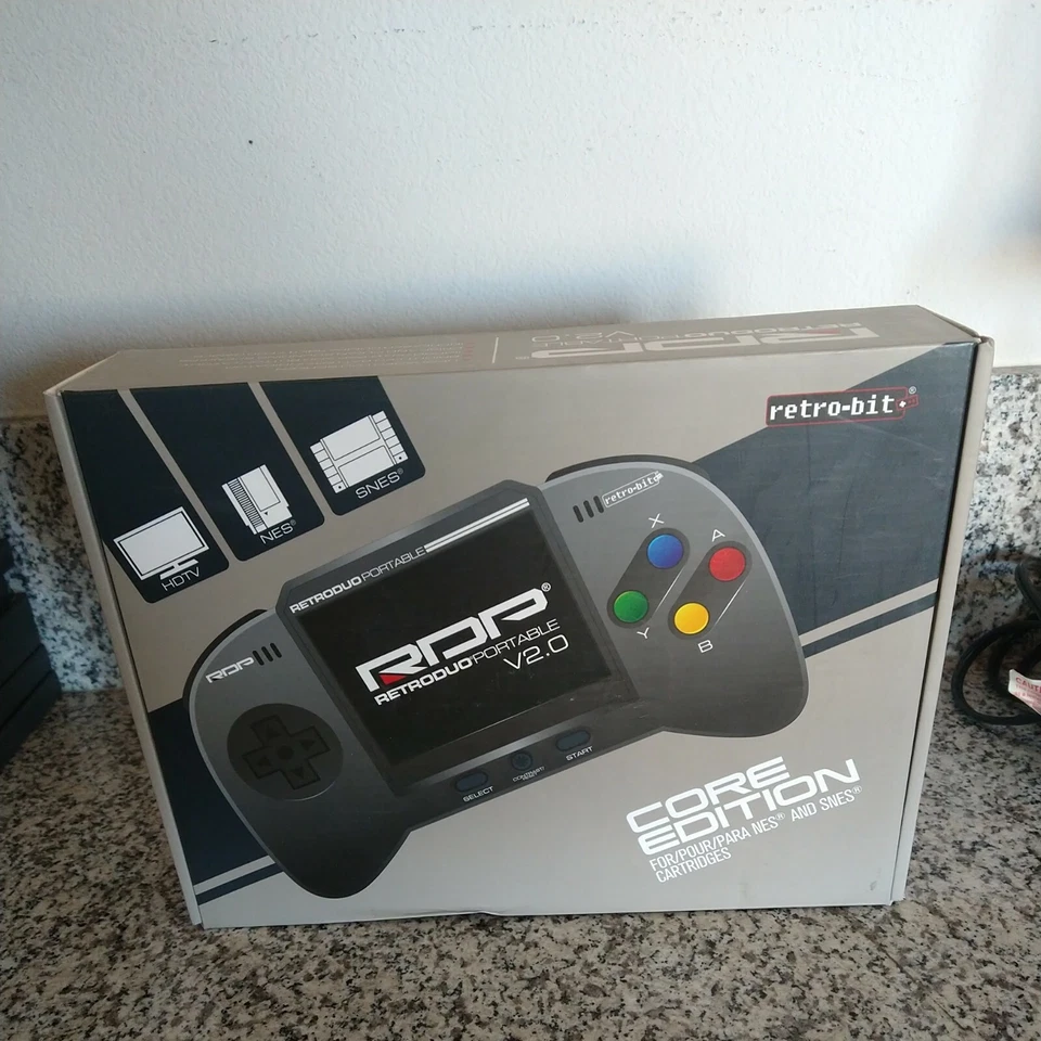 RetroDuo Portable V2.0 Handheld System Portable SNES w/ Adaptor - Image 1 of 4