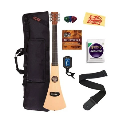 Martin Steel String Backpacker Travel Guitar Bundle with Gig Bag, Strap, Stri... - Image 1 of 4
