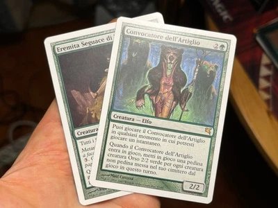 ITALIAN Caller Of The Claw + Thelonite Hermit • Salvat Hachette • Mtg (1615) - Image 1 of 4