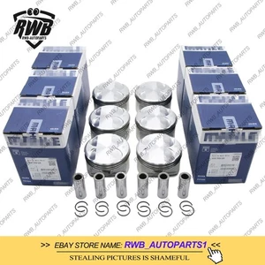 MAHLE Pistons & Rings Set 10.7:1 Φ85+0.5mm For BMW E90 E83 328i 528i X1 N52 3.0L - Picture 1 of 7