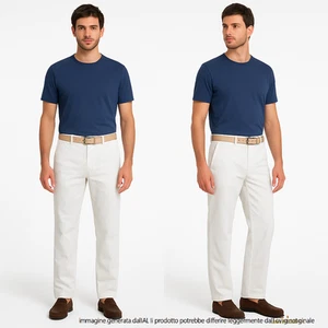 Meltin Pot Pants Pantalone Man Uomo Misto Lino Dritto It 46 Eu 42 W 32 M Medium - Imagen 1 de 8